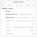 Pythonista3 DebugVariableWindow.png